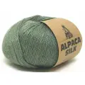 Пряжа Kutnor Alpaca Silk 1380 светлый хаки (50г/150м, упаковка 10 мотков)