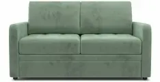 Диван-кровать раскладной PUSHE Бруно 130, велюр, зеленый Nebby 915