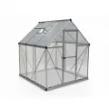 Теплица с гибридным остеклением Palram HYBRID 6*6 (серый) (701616)