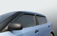 Комплект дефлекторов серия Samurai SKODA FABIA 2007-2014/накладные/ скотч /к-т 4 шт./ Voron Glass арт. DEF00307