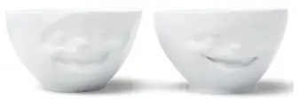 Набор чаш Tassen , Laughing & Winking, 200 мл, белый, 2 шт. T02.71.01