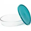 Форма для запекания и выпечки с крышкой PYREX PYREX COOK&STORE XL зеленая 3л 35х24х6см овальная 346P002G