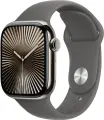 Умные часы Apple Watch Series 10 GPS + Cellular, 46mm Natural Titanium Case with Stone Grey Sport Band - S/M