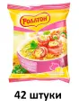 Роллтон Вермишель быстрого приготовления, Сыр и бекон, 60 гр. - 42 шт.