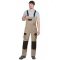 Полукомбинезон джет Браун песочный с темно-коричневым р. 44-46/182-188 /Полукомбинезон рабочий мужской / Полукомбинезон рабочий
