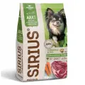Сухой полнорационный корм для взрослых собак малых пород, Говядина ТМ SIRIUS (10 кг)