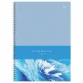 4 шт. Тетрадь 80л. А4 клетка на гребне BG Blue art, глянцевая ламинация, твердая обложка
