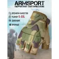 Перчатки тактические мужские без пальцев Armsport, мотоперчатки c защитной накладкой, защитные M