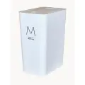 Мусорное ведро прямоугол. полностью белое 13л