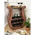 Мини-бар DecoRada, для бутылок вина, коричневый. Отличный подарок