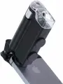 Микроскоп карманный Kromatech 60-100x мини, с креплением для смартфона, подсветкой (1 LED) и ультраф