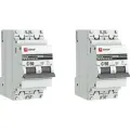 Автоматический выключатель EKF ВА 47-63 PROxima 2P 50А характеристика C (комплект из 2 шт)