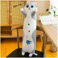 Мягкая игрушка обнимашка для девочек Котик батон 80 см / мягкие игрушки подарок для девочки / подушка антистресс