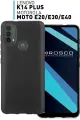 Матовый силиконовый чехол Rosco на Lenovo K14 Plus (Леново К14 Плюс), тонкий, черный