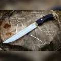 Нож Пластунский / казачий / 65х13 / Кузнец Кашулин/ туристический нож