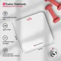 Весы напольные электронные Swiss Diamond белые