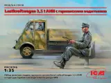 ICM Сборная модель Lastkraftwagen 3,5 t AHN с германскими водителями, 1/35
