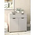 Есэндвич Grand-Лаворо-4 Комод 80х83х40 см с ящиками и дверцами(Анкор светлый/Вулканический серый)