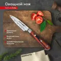 Нож кухонный Samura KAIJU овощной 78 мм, AUS-8, дерево, с больстером. SKJ-0011B