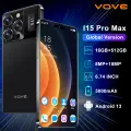 Смартфон i15 Pro Max, Global, экран 6.74 IPS, 90Гц, 16ГБ/512ГБ, 5000мАч, Android 13--флагманский смартфон”-черный