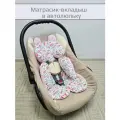 Матрасик-вкладыш в автолюльку универсальный Арбузы на белом 60*45