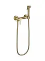 Гигиенический душ со смесителем для биде и унитаза Grocenberg GB103N, латунь, матовое золото
