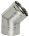 Отвод Дымок 45° х d115 мм без изоляции AISI 439