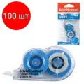 Комплект 100 шт, Корректирующая лента ERICH KRAUSE Techno White Mini, 4.2 мм х 5 м, упаковка с европодвесом, 21885