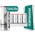 Минеральная вода Borjomi газированная, ж/б, 12 шт. по 0.33 л