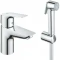 Смеситель для раковины Grohe BauEdge 23757001 с гигиеническим душем Хром латунь Германия