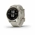 Умные часы Garmin Fenix 7S PRO Sapphire Solar золотистый корпус со светло-песочным ремешком (010-02776-15)