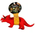 Игрушка динозавр Трицератопс, звук, ПВХ, 33х22х12 см, красный
