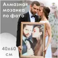Алмазная мозаика по фото без подрамника 40х60 полное заполнение квадратные стразы