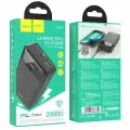 Внешний аккумулятор 20000 mAh Hoco J102A (USB18W/QC3.0/PD20W/input Micro/Type-C/дисплей) черный