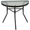 Стол Garden Story пристенный арт. SC-096 1 уп.(каркас черн, столешница стекло)