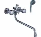 Эверест B22-336, Смеситель для ванны с круглым изливом и переключателем для душа