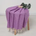Пештемаль «Полосы» 100х180 см, сиреневый, 6840461