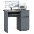 Стол компьютерный Мори МС-1 правый, цвет графит, 90х50х76,6 см, выдвижной ящик справа, НЕ ун. сб.