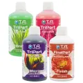 Комплект удобрения для жесткой воды / TriPart Grow + Bloom + MicroHW + FinalPart Finish, 500 мл / Terra Aquatica