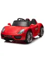 Электромобиль детский на пульте управления Tommy Porsche PS-10 красный, свет, звук