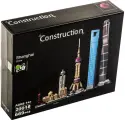 Конструктор Шанхай из 669 деталей, серии Architecture, Дома и Здания