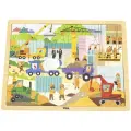 Деревянный Пазл Viga Toys Стройка 48 элементов, VG44585
