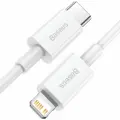 Кабель для айфон USB-C BASEUS Superior Series Type-C - Lightning, 4A, 20W, 1.5 м, белый