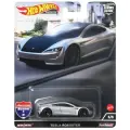 HCK02 Машинка металлическая игрушка Hot Wheels Premium Car Culture коллекционная модель премиальная TESLA ROADSTER