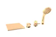 Смеситель каскадный RAV Slezak Dunaj Thermostat, на 4 отверстия, золото DT274.5PZ