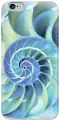 Силиконовый чехол на Apple iPhone 6S Plus / 6 Plus / Эпл Айфон 6 Плюс / 6с Плюс с рисунком Синяя спираль