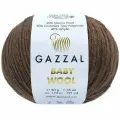 Пряжа Gazzal BABY WOOL 807 коричневый (10 мотков)