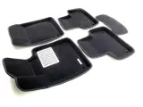 Коврики в салон текстиль 3D Lux (чёрные) Euromat для Volvo XC60 (2017-)