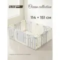 Манеж детский UNIX Kids Ocean 114 x 151 см Grey складной пластиковый для дома, улицы