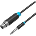 Аудио кабель Vention Jack 6.5 M/XLR F - 1.5м BBEBG